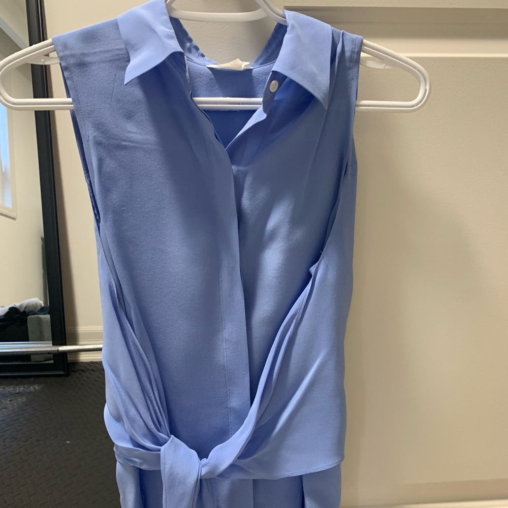 Club Monaco Pale Blue Sleeveless Blouse